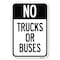 Signmission No Trucks or Buses Heavy-Gauge Aluminum Sign, 12" x 18", A-1218-23557 A-1218-23557 - alternate 1